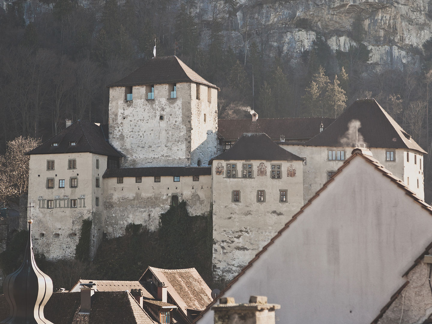 Schattenburg über der Altstadt von Feldkirch
