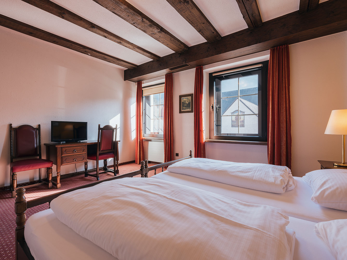 Doppelzimmer im Hotel Bären mit trennbaren Betten