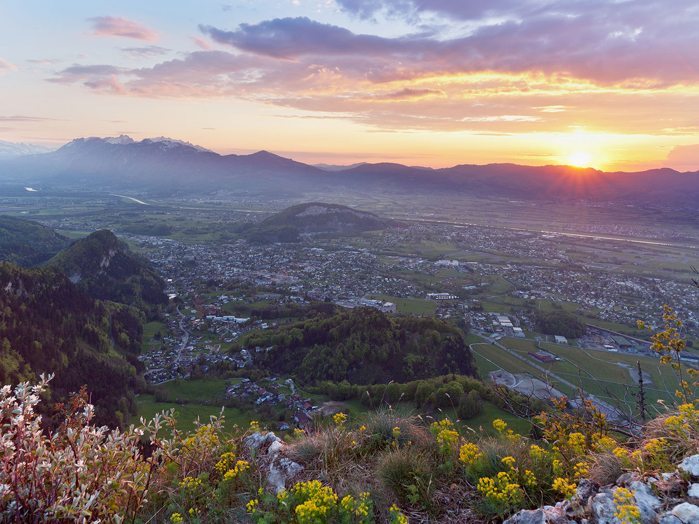 - Ausblick auf die Landschaft Vorarlbergs